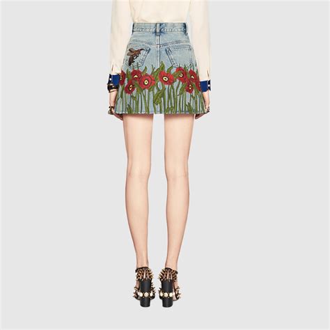 gucci women skirt|gucci denim skirt.